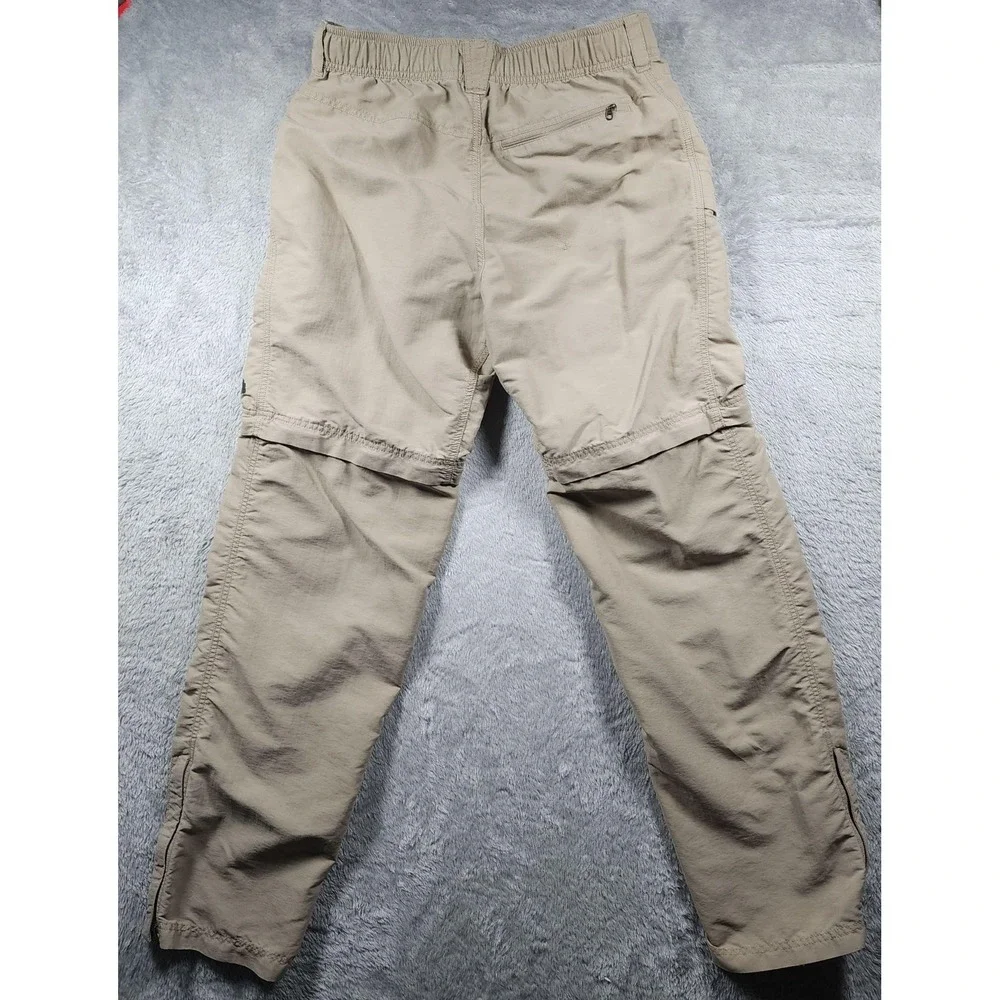 The North Face Paramount Trail Pants Mens MT Beige Convertible Zip Off Hiking